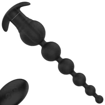Black Silicone Long Butt Plug