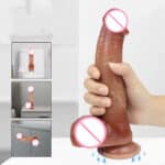 Thrusting Liquid Silicone Dildo Vibrator