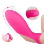 Pink Silicone Handheld Mini Vibrator