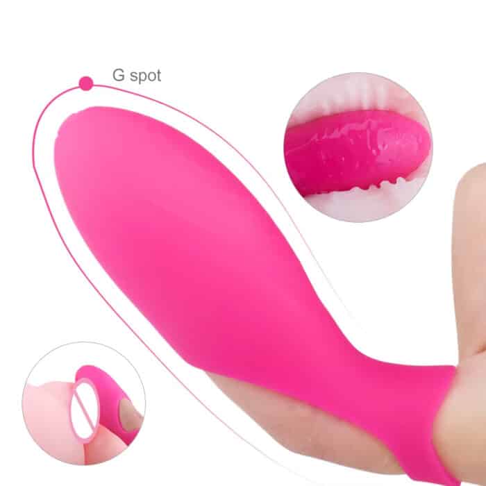 Pink Silicone Handheld Mini Vibrator