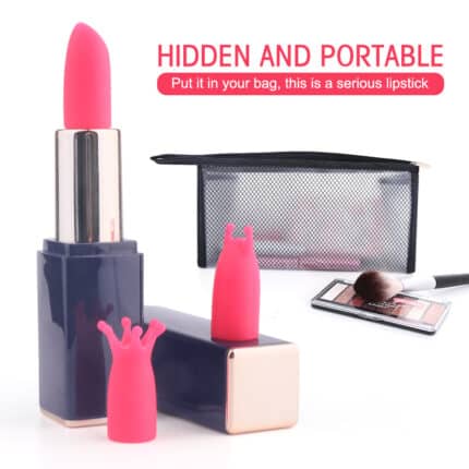 Female 3 Heads Lipstick Vibrator