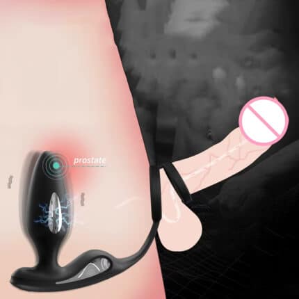 Electric Shock Vibrating Anal Plug