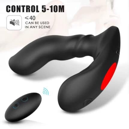 Silicone Remote Control Anal Dildo