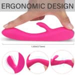 Waterproof Rechargeable Rabbit Vibrator USB Powered Female Sex Toy