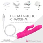 Hot Selling Rubber Penis Rabbit Vibrator