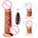 High Quality 11 Inch Vibrator Dildo Liquid Silicone with Remote Control & Swing Function