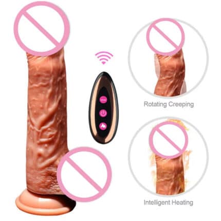 High Quality 11 Inch Vibrator Dildo Liquid Silicone with Remote Control & Swing Function