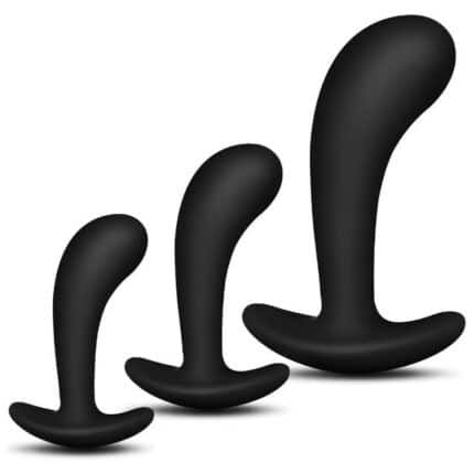 3-Pc Silicone Anal Plug Set