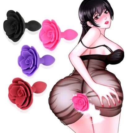 Silicone Rose Flower Anal Plug – Adult Butt Plug