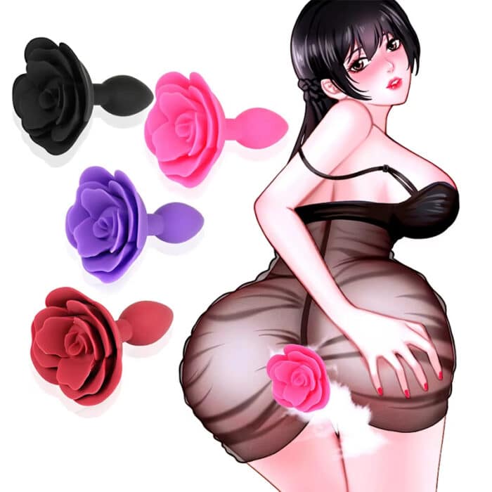 Silicone Rose Flower Anal Plug – Adult Butt Plug
