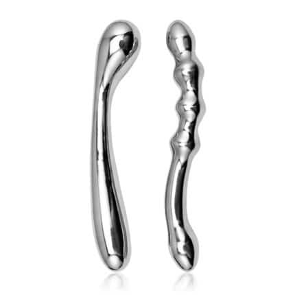 Double-End Stainless Steel Prostate Massager – High Quality Metal Anal Plug Toy