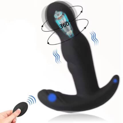 360° Thrusting Rotating Anal Plug – Remote Control Prostate Massager Vibrating Dildo