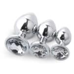 3-Piece Stainless Steel Anal Plug Set