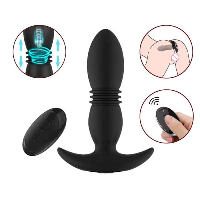 Prostate Massager Anal Thruster Vibrator Sex Toy