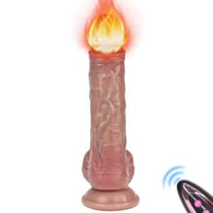 Realistic Big Silicone Dildo S-Hande Thrusting & Pulsating Vibrator for Couples & Women