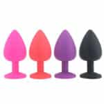 Seskfun Silicone Jeweled Butt Plug