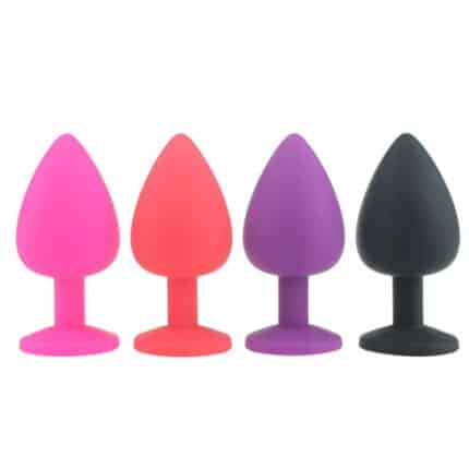 Seskfun Silicone Jeweled Butt Plug