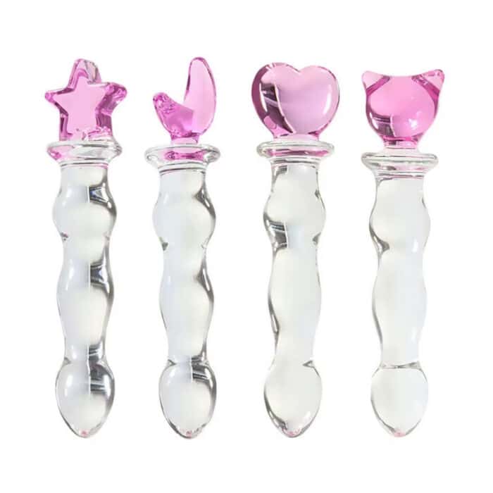Heart Shape Crystal Dildo for Women