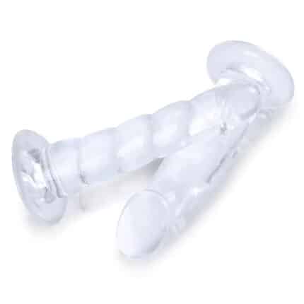 Big Ben Style Crystal Jelly Dildo