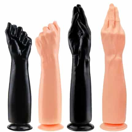 Silicone & Metal Hand Dildo Butt Plug
