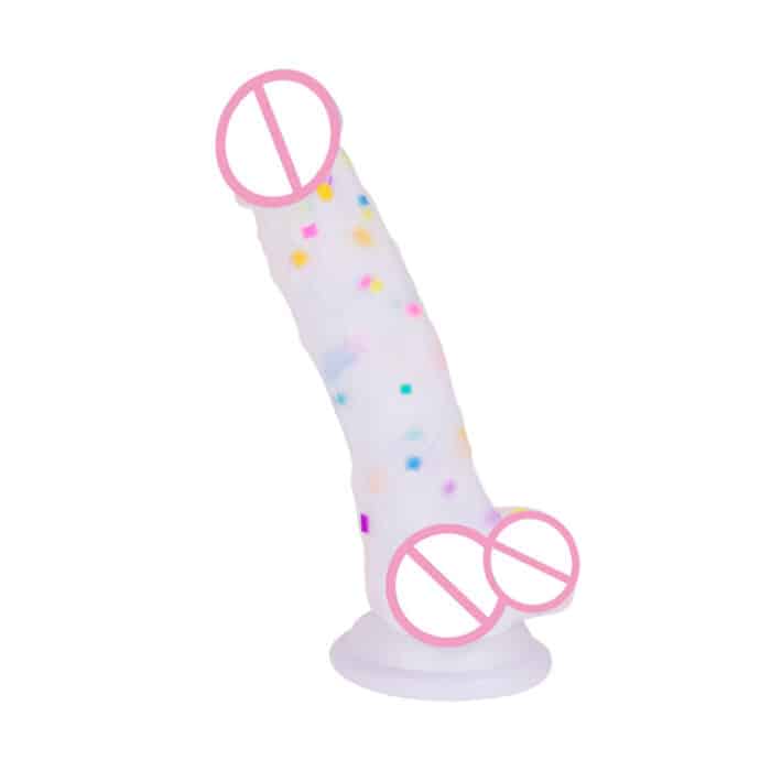 Realistic 7 Inch Dildo Transparent