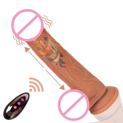 Thrusting Dildo Vibrator with Remote