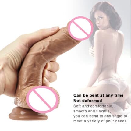 Big Realistic Strap-On Dildo Premium Artificial Penis for Play