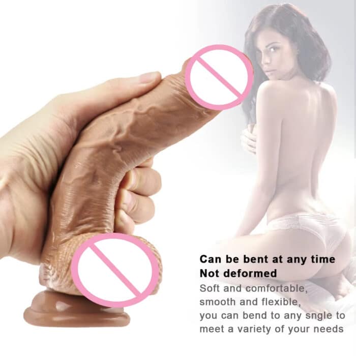 Big Realistic Strap-On Dildo Premium Artificial Penis for Play