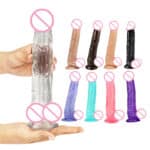 Huge Realist Dildo – G-Spot Stimulating, Pulsating, Silicone, for Male or Female Use