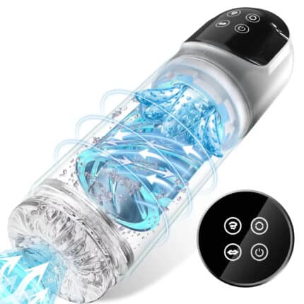 IPX7 Waterproof Male Stroker Top Quality LCD Control, Sucking, Thrusting & Rotating Pleasure Cup