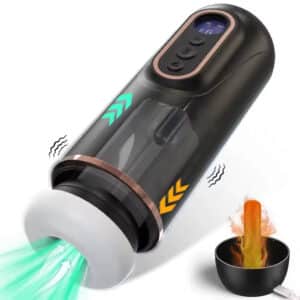 LED Display Electric Male Masturbator Hot Sale Heated, Thrusting & Sucking Pleasure Cup