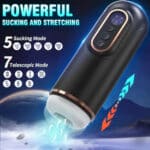 Thrusting & Sucking Masturbator for Men – Heated Electric Sex Toy with LED Display