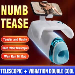 Male Stroker Game Cup – 7-Mode Automatic Thrusting Masturbator with Handles & Phone Holder