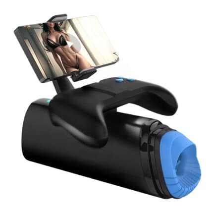 Game Controller Style Stroker – Thrusting Masturbator for Men with Phone Stand Feature