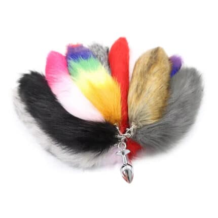 Detachable Fox Tail Butt Plug – Smooth Metal Anal Plug