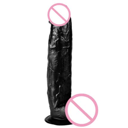 New Arrival Extra Large 12” Fleshy PVC Dildo Realistic Anal & Vaginal Toy