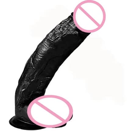 12 Inch Black Huge Realistic Anal Dildo