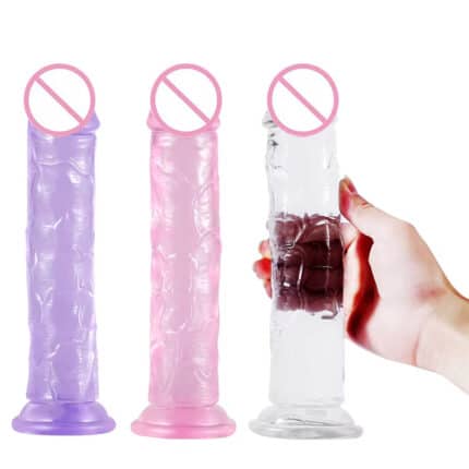 Cheap Realistic Clear Dildo