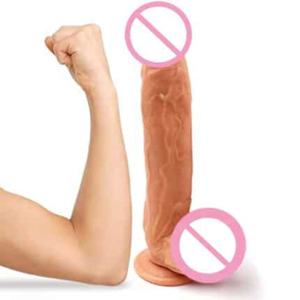 Best Seller Realistic Veined Dildo King Cock Style, Soft PVC Life-Size Penis