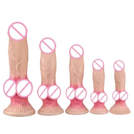 5 Size Realistic Dog Dildo for Women