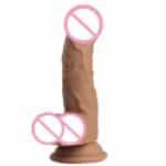 6 Inch Dark Brown Realistic Fantasy Dildo for Women