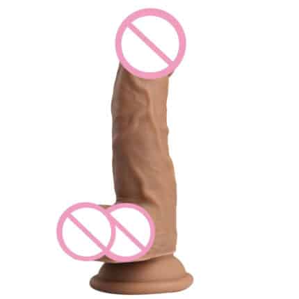 6 Inch Dark Brown Realistic Fantasy Dildo for Women