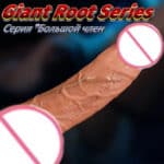 Silicone Realistic Dildo High Quality Thrusting Vibrator with Clitoral Suction