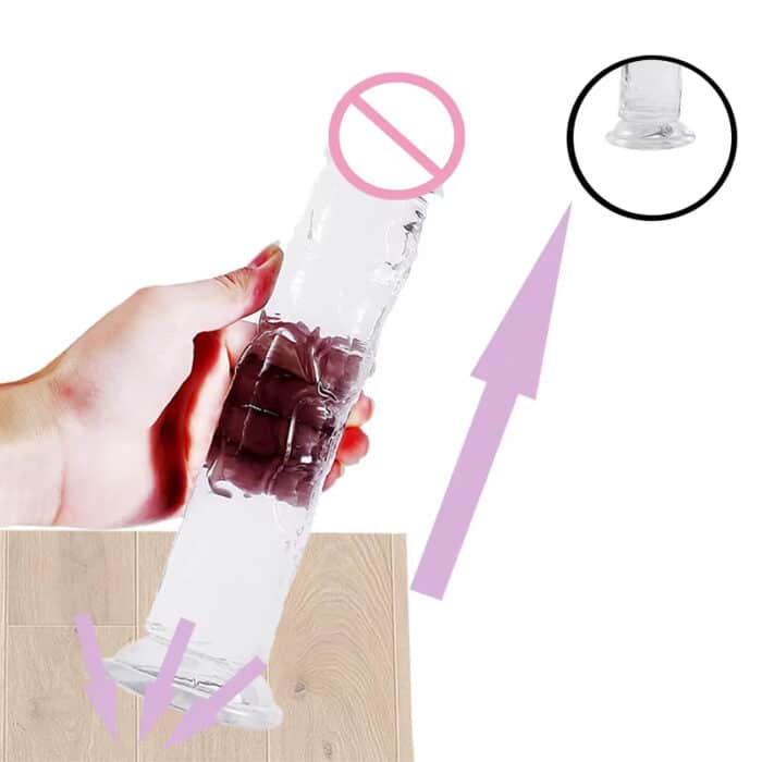 Economy 7 Inch Realistic Dildo Soft PVC Discreet Adult Toy for Women