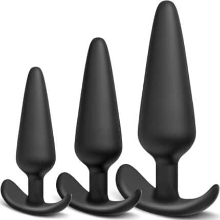 3-Piece Silicone Anal Plug Training Set