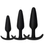 Rechargeable Silicone Anal Plug Prostate Vibrator with Electric Shock Stimulation