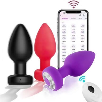 Wireless Remote Silicone Anal Vibrator
