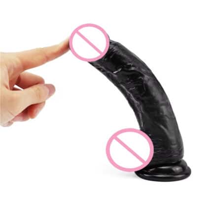 Dildo Realistic Silicone – High Quality Strong Suction, Soft Touch, Wall & Floor Mountable