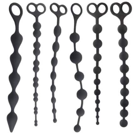 Silicone Long Anal Bead Plug