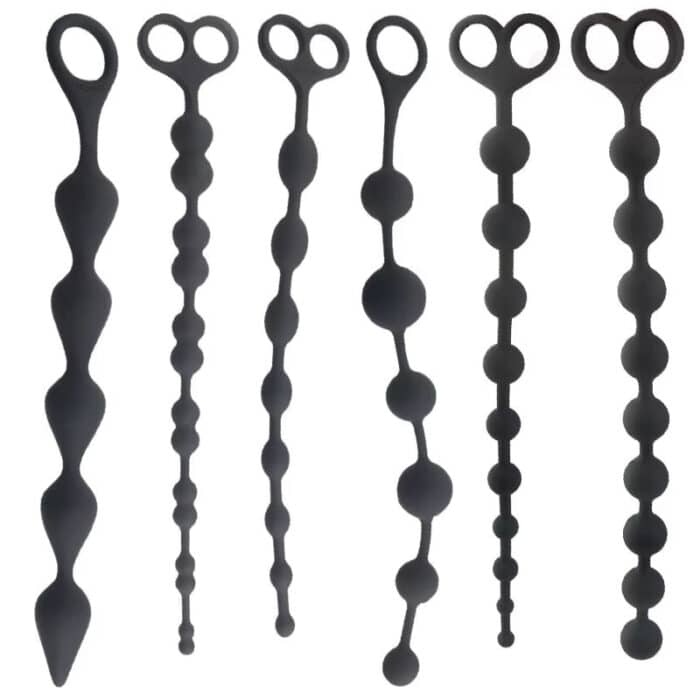 Silicone Long Anal Bead Plug